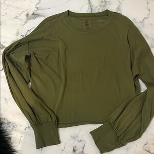 We the Free Olive Green Long Sleeve Top